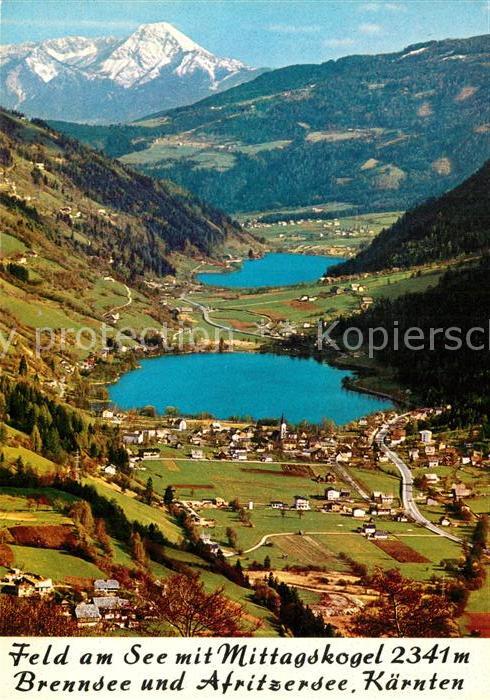 Feld See Mittagskogel Brennsee Afritzersee