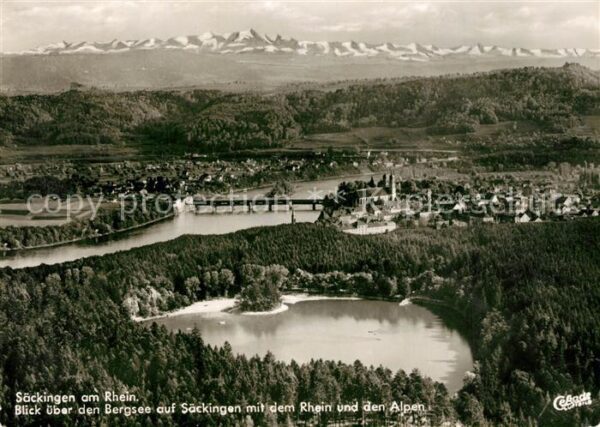 Saeckingen Rhein Bergsee Fliegeraufnahme