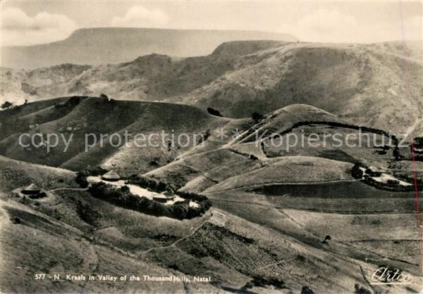 Durban South Africa Kraals Valley of a Thousand Hills Natal