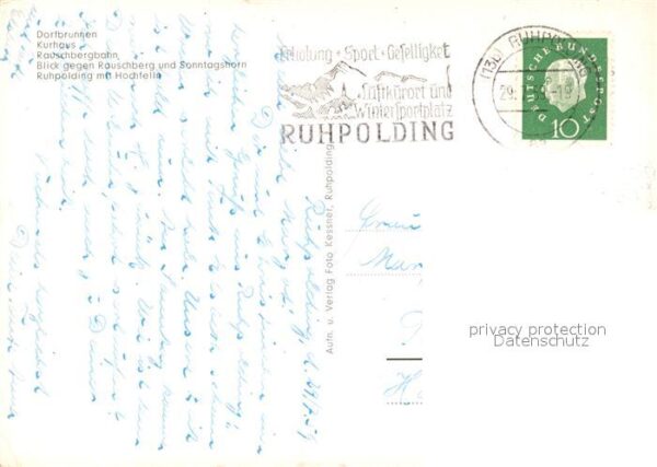 Ruhpolding Kurhaus Rauschbergseilbahn Dorfbrunnen – Bild 2