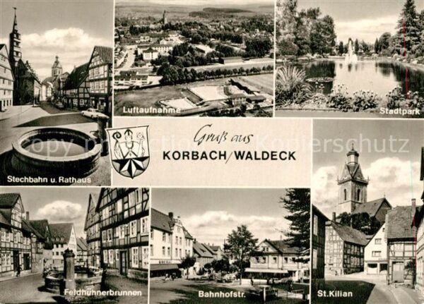 Korbach Fliegeraufnahme Bahnhofstrasse Stechbah