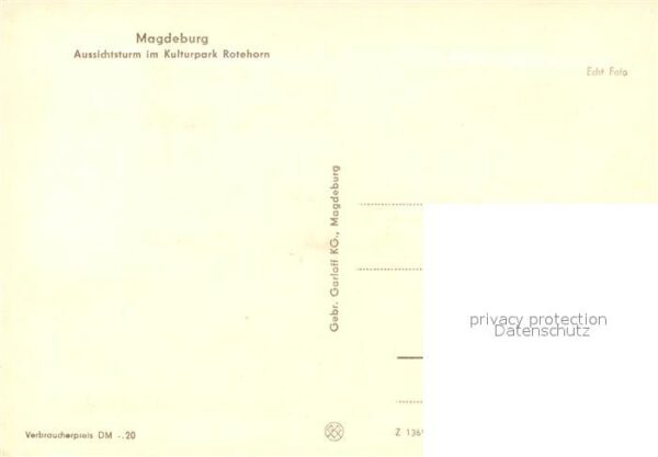 Magdeburg Aussichtsturm Kulturpark Rotehorn – Bild 2