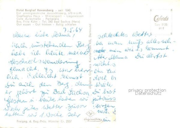 Bad Sachsa Harz Hotel Burghof Ravensberg Fliegeraufnahm – Bild 2