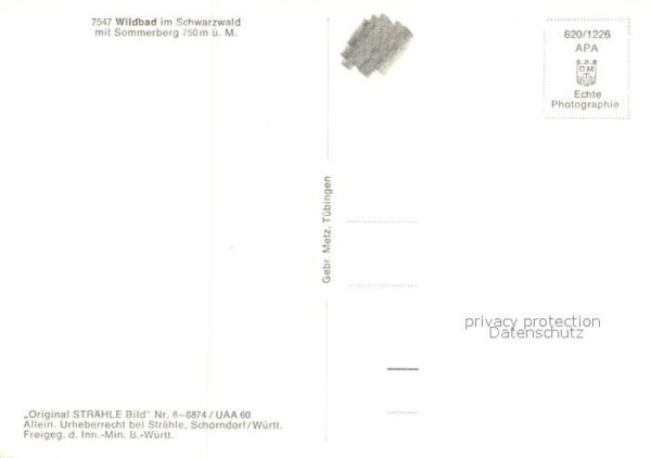 Wildbad Schwarzwald Sommerberg Fliegeraufnahme – Bild 2