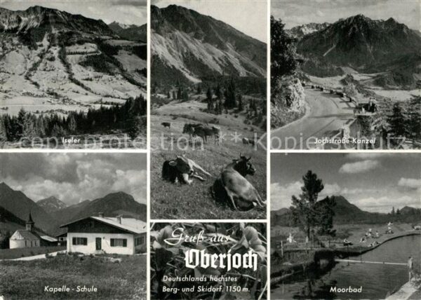 Oberjoch Jochstrasse-Kanzel Moorbad Kapelle-Schu