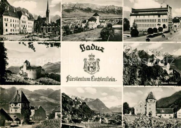Vaduz Rathaus Schloss Regierungsgebäude Pfarr
