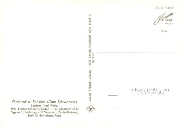 Neckarzimmern Gasthof Zum Schwanen – Bild 2
