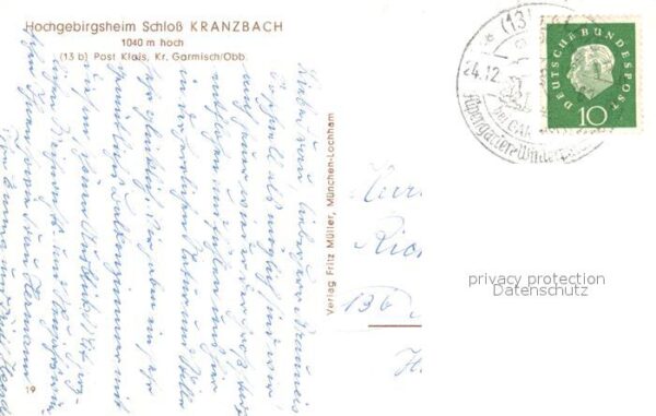 Klais Hochgebirgsheim Schloss Kranzbach – Bild 2