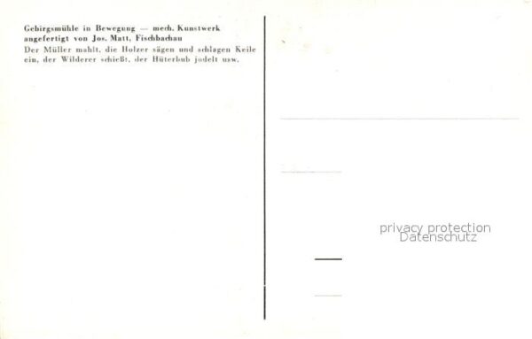 Fischbachau Gebirgsmühle in Bewegung Mechanisches K – Bild 2