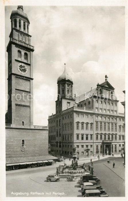 Augsburg Rathaus mit Perlach
