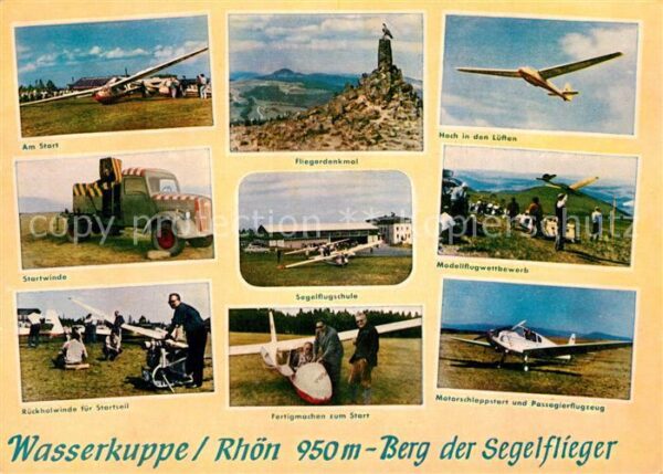 Wasserkuppe Rhoen Segelflieger Fliegerdenkmal Startwinde