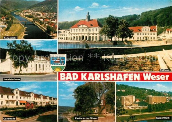 Bad Karlshafen Teilansicht Rathaus Invalidenhaus Carls