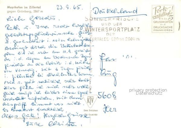 Mayrhofen Zillertal Fliegeraufnahme mit Grünberg – Bild 2