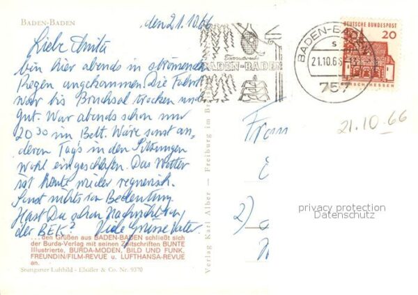 Baden-Baden Fliegeraufnahme – Bild 2