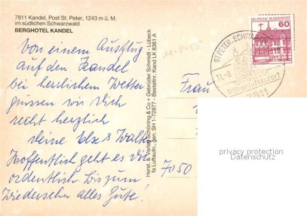 St Peter Schwarzwald Berghotel Kandel Fliegeraufnahme – Bild 2