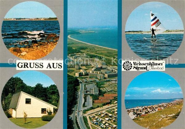 Weissenhaeuser Strand Fliegeraufnahme Surfer Strandpartien Bu