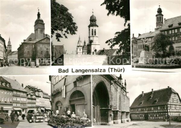 Bad Langensalza Marktstrasse Rathaus Dreitürmeblick Thä