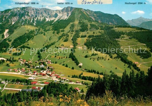 Oberjoch Fliegeraufnahme mit Kühgundkopf Iseler