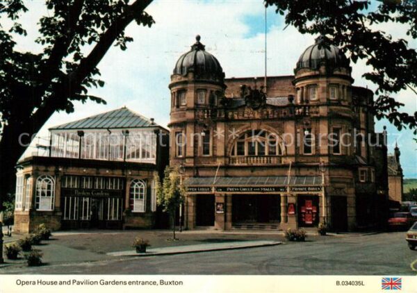 Buxton Broadland Opera House and Pavilion Gardens entran