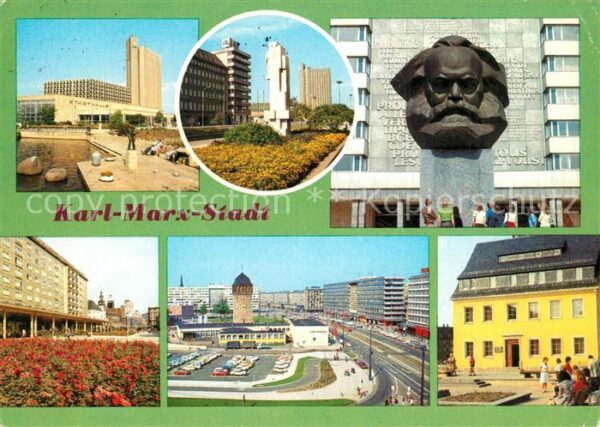 Karl-Marx-Stadt Interhotel Kongress Karl Marx Allee mit