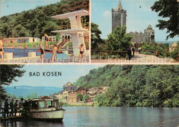 Bad Koesen Schwimmbad der Jugend Rudelsburg Dampfe