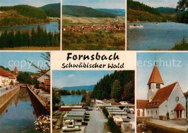 Fornsbach Teilansichten Panorama Seepartie Kanal