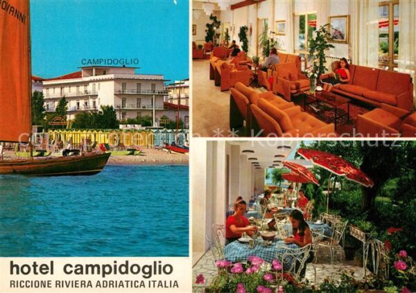 Riccione Hotel Campidoglio Terrasse Gastraum