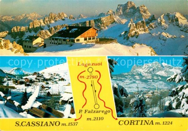 San Cassiano Badia Panorama mit Cortina