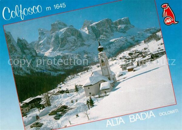 Alta Badia Kirche Golfosco Dolomiten