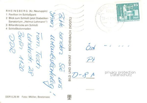 Rheinsberg Pavillon im Schlosspark Schloss Billard – Bild 2