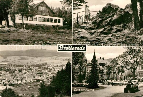 Brotterode Fuchsbau Mommelstein Panorama Platz der