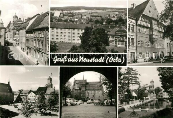 Neustadt Orla Rathaus Lutherhaus Markt Gamsenteich