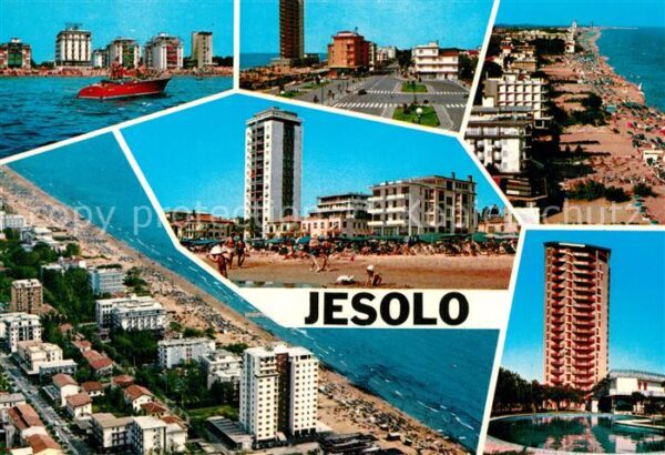 Jesolo Teilansichten Strandpartien Fliegeraufn