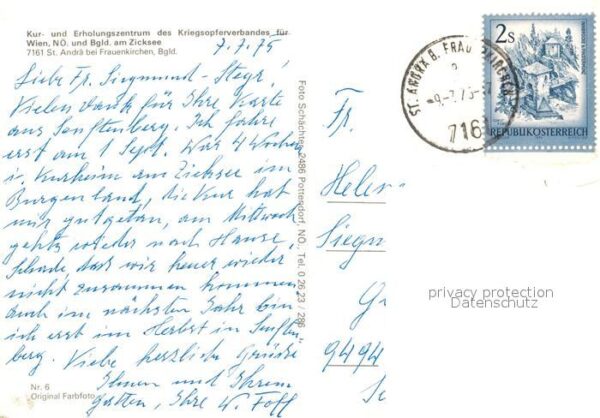 St Andrae Frauenkirchen Erholungszentrum des Kriegsopferverband – Bild 2