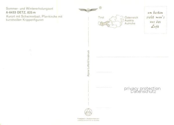 Oetz Fliegeraufnahme mit Pfarrkirche und Sch – Bild 2