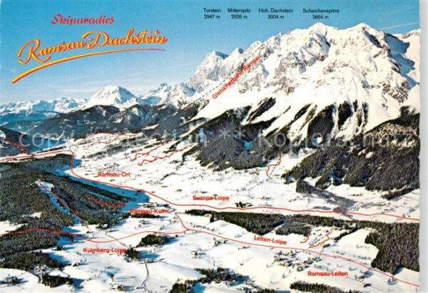 Ramsau Dachstein Steiermark Fliegeraufnahme