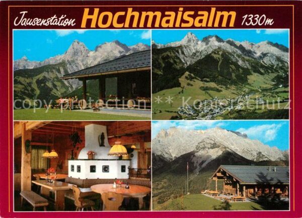 Hinterthal Jausenstation Hochmaisalm Gaststube Ter