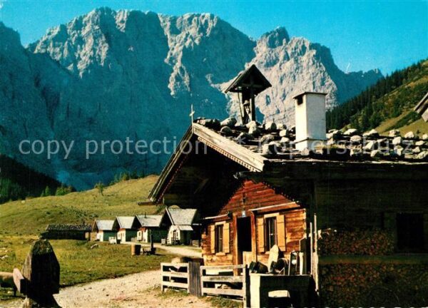 Hinterriss Tirol Engalm mit Grubenkar Nordwand