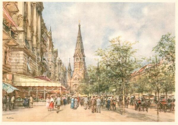 Berlin Kurfürstendamm Aquarell