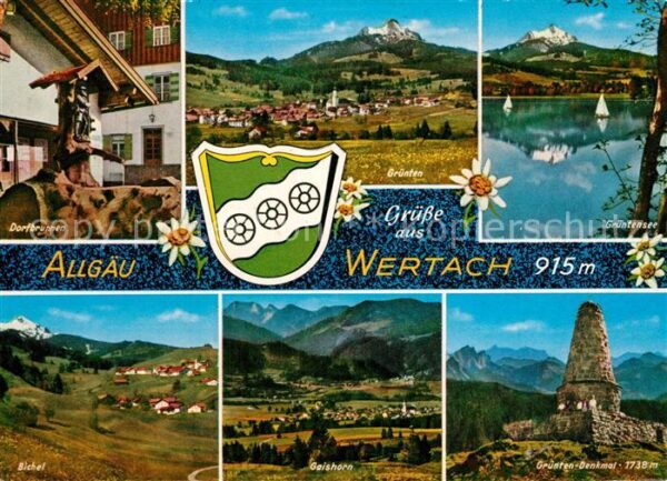 Wertach Dorfbrunnen Grünten Grüntensee Bichel G