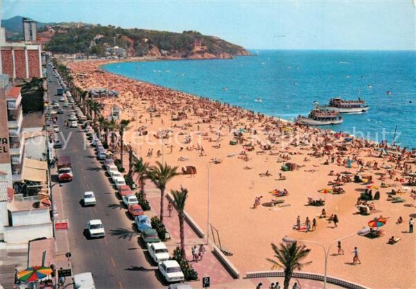 Lloret de Mar Strand Promenade Fliegeraufnahme