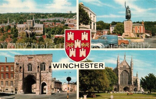 Winchester King Alfred West Gate Kathedrale