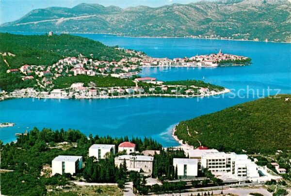 Korcula Panorama Küste
