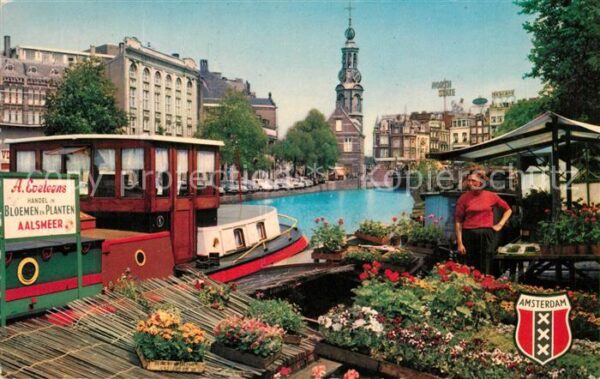 Amsterdam Niederlande Blumenmarkt Singel