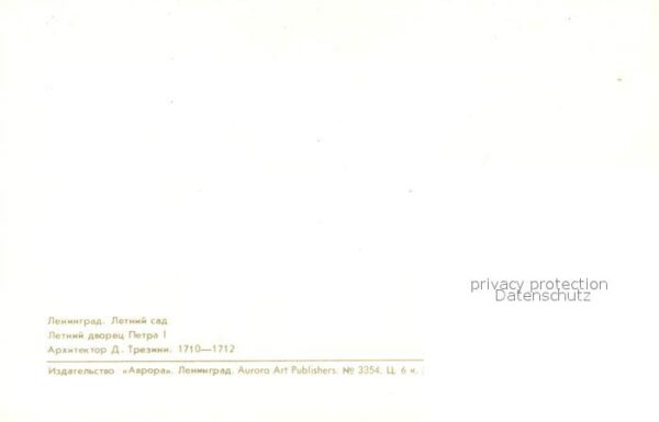 Leningrad St Petersburg Sommerpalast Peter I – Bild 2