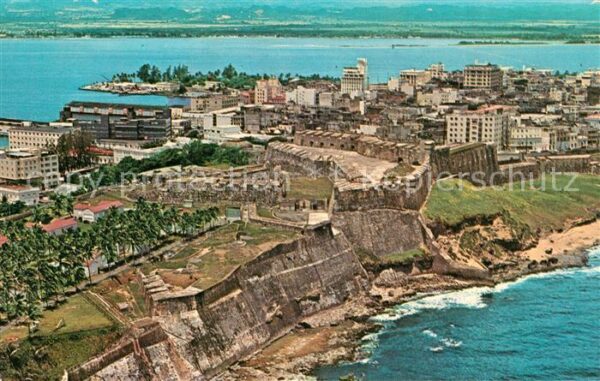 San Juan Puerto Rico Fliegeraufnahme Walls of Fort San Crist