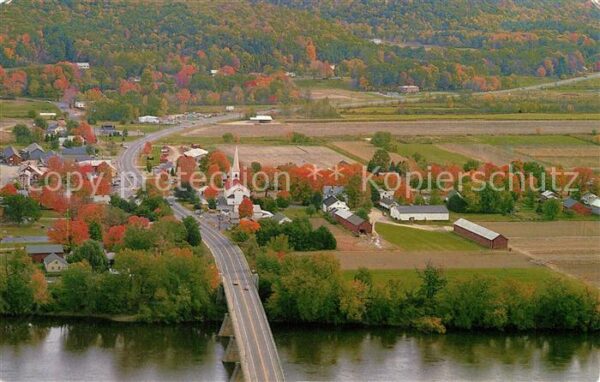Sunderland Massachusetts Fliegeraufnahme Connecticut River