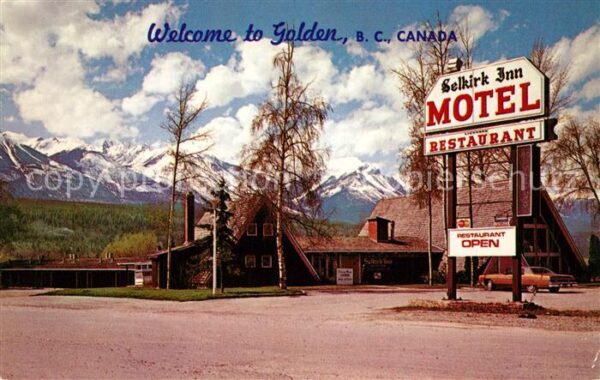 Golden British Columbia Motel Restaurant Selkirk Inn R