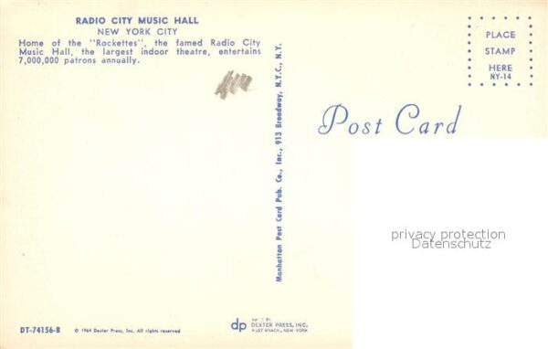 New York City Radio City Music Hall – Bild 2