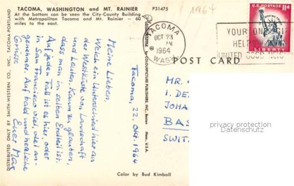 Tacoma Fliegeraufnahme Mont Rainier – Bild 2